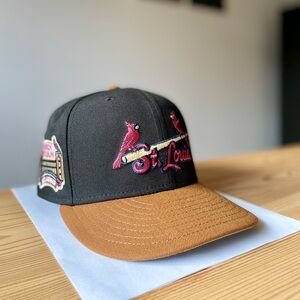 St. Louis Cardinals Road Jersey Script Custom 59FIFTY Fitted Cap
